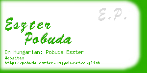 eszter pobuda business card